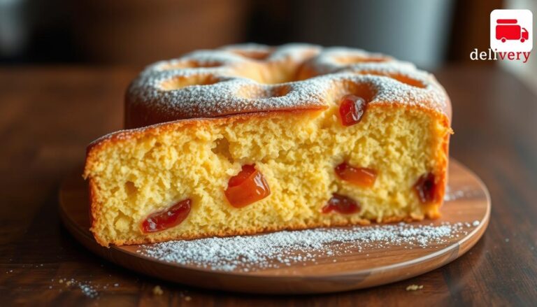 Bolo de Fubá com Goiabada