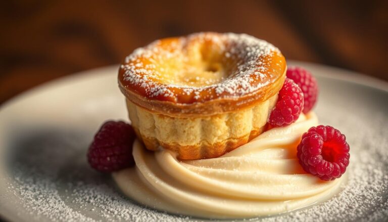 Petit Gâteau com Sorvete de Baunilha
