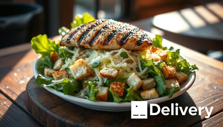 Salada Caesar com Frango Grelhado